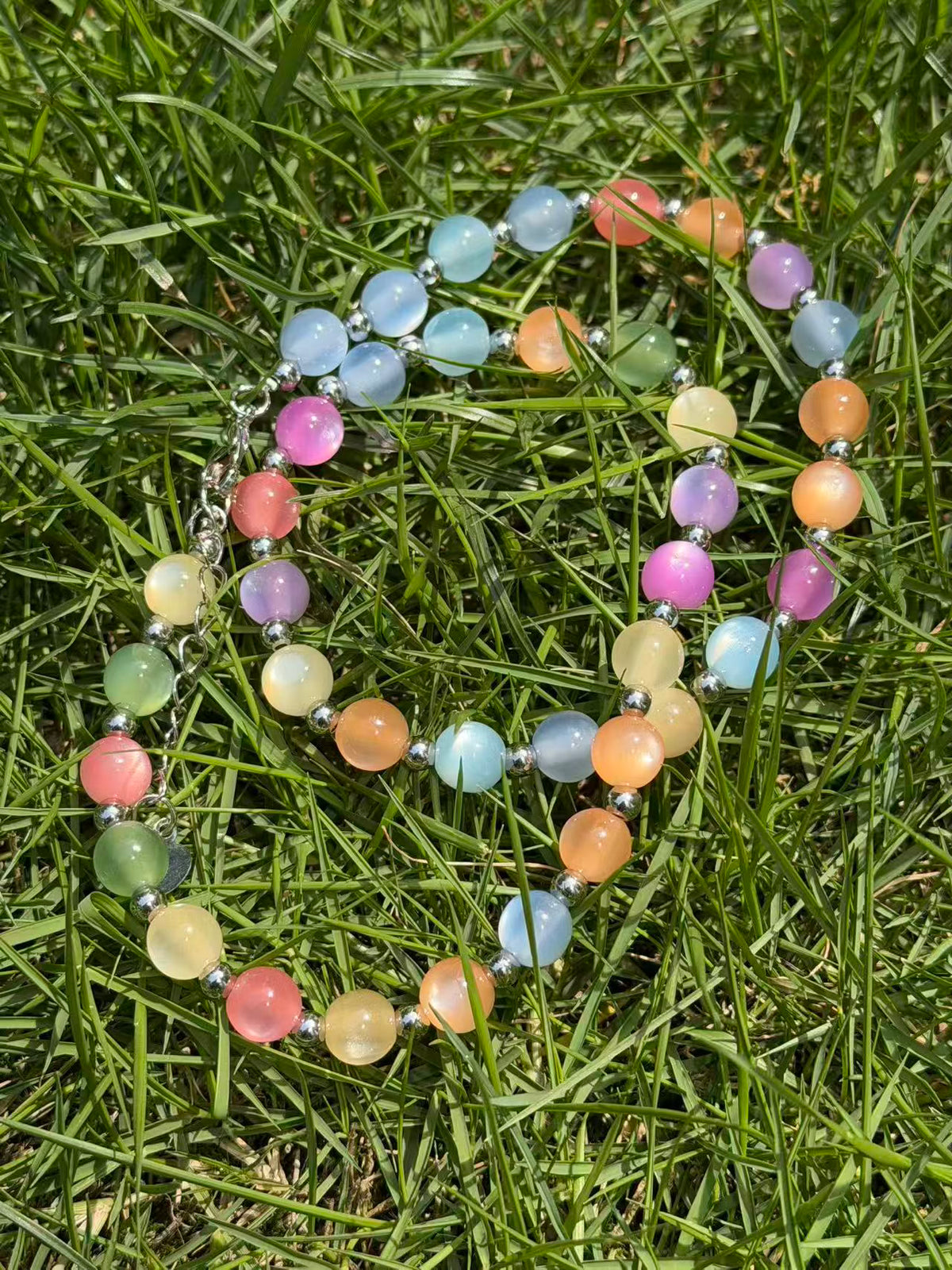 Sunlight Color-Changing Beaded Necklace | UV Reactive Mood Jewelry