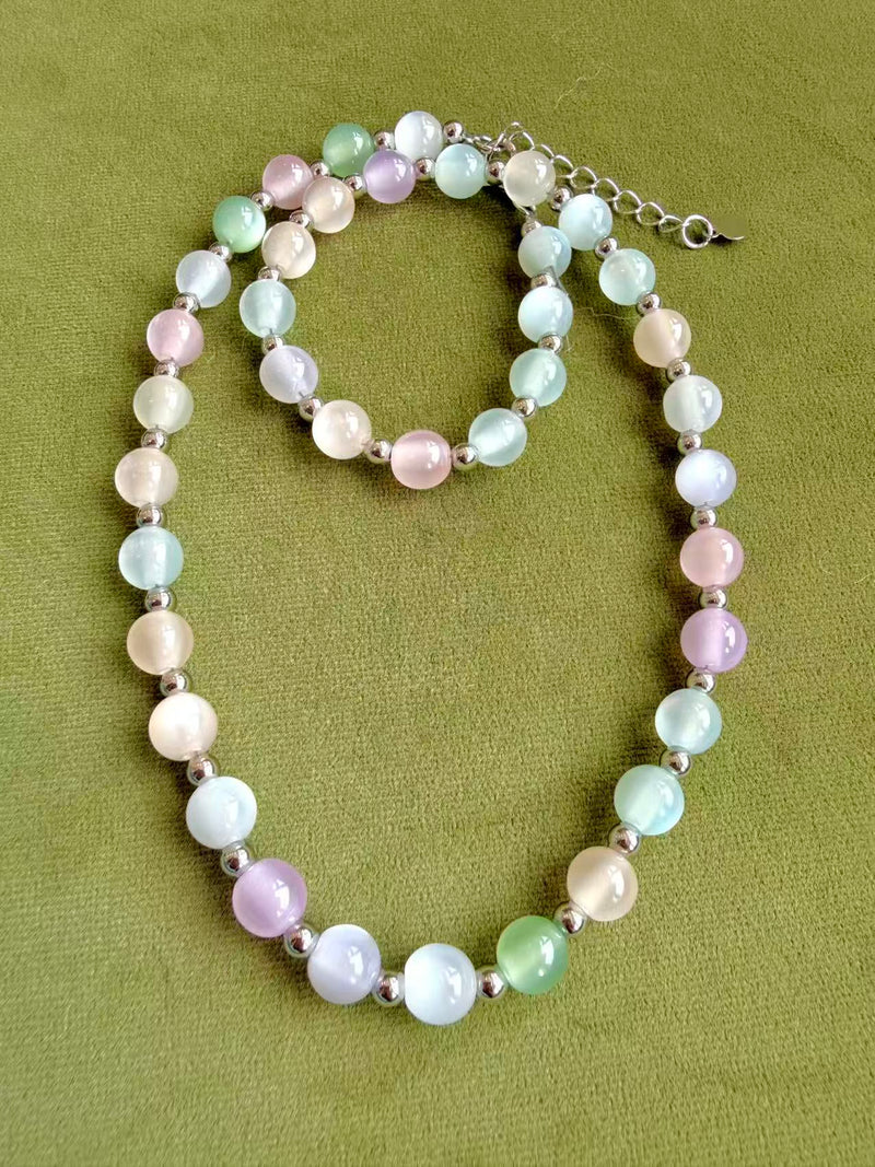 Sunlight Color-Changing Beaded Necklace | UV Reactive Mood Jewelry